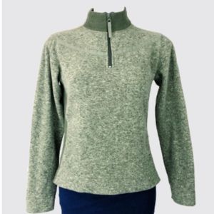 Lole Quarter Zip Moss Green Fleece Jacket small